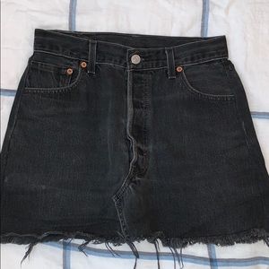 Distressed vintage Levi skirt